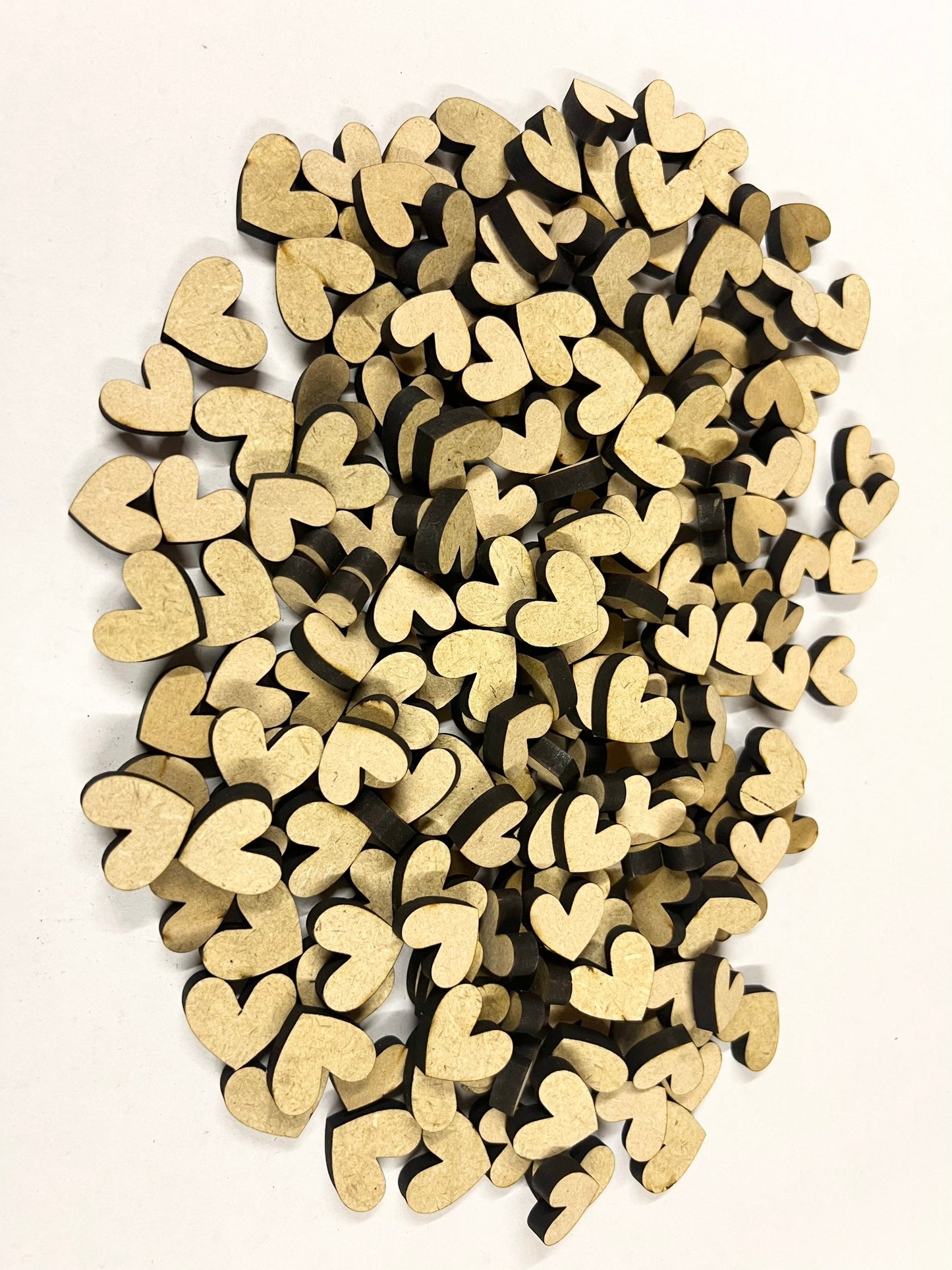 Wooden 6mm MDF Confetti Shapes - Arts and Crafts - Wedding - Christmas - Party - Crafting - Scrapbook - Circles - Stars - Hearts
