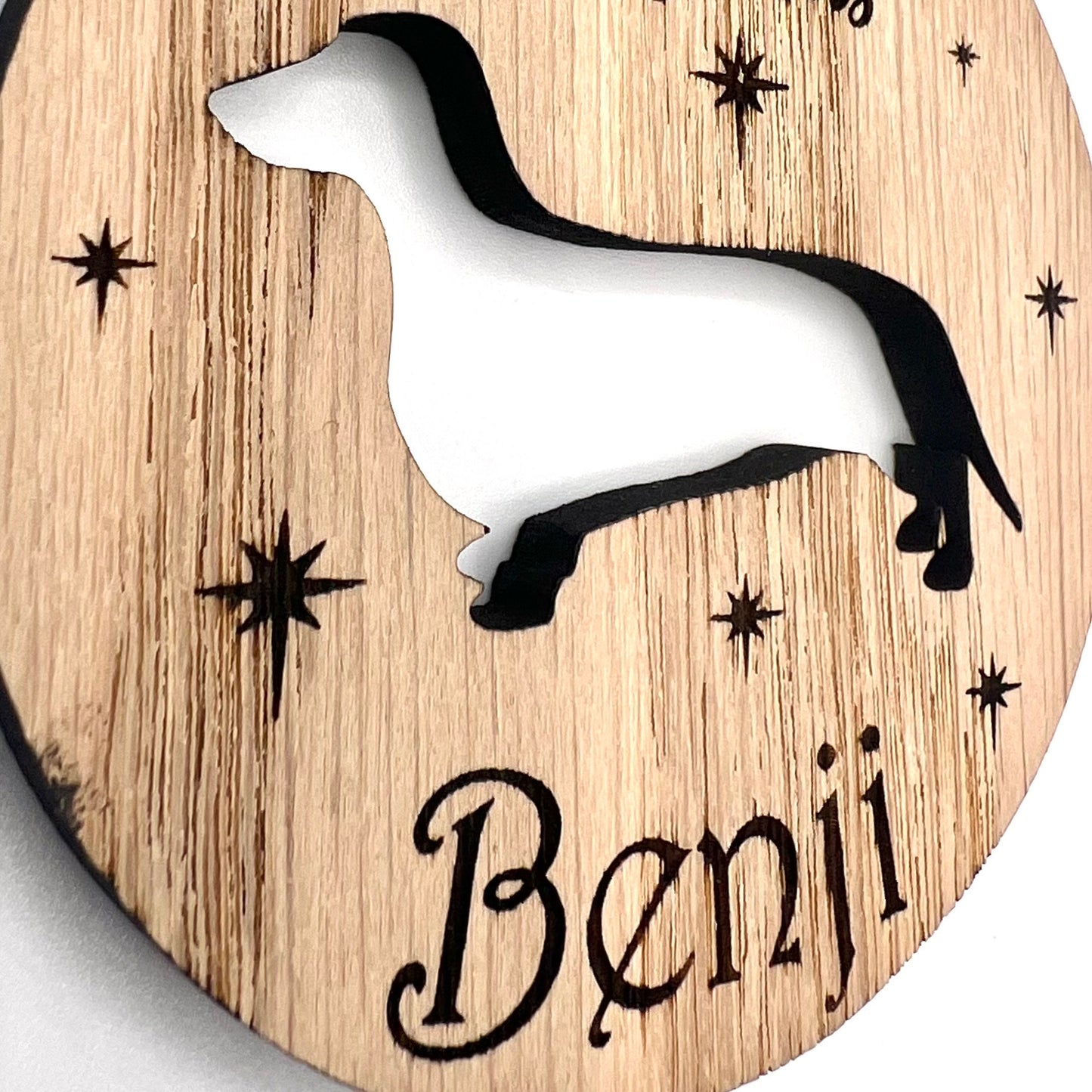 Christmas Personalised Dachshund Christmas Tree Decoration - Sausage Dog Bauble - Christmas Present - Xmas Gift - holiday decorations