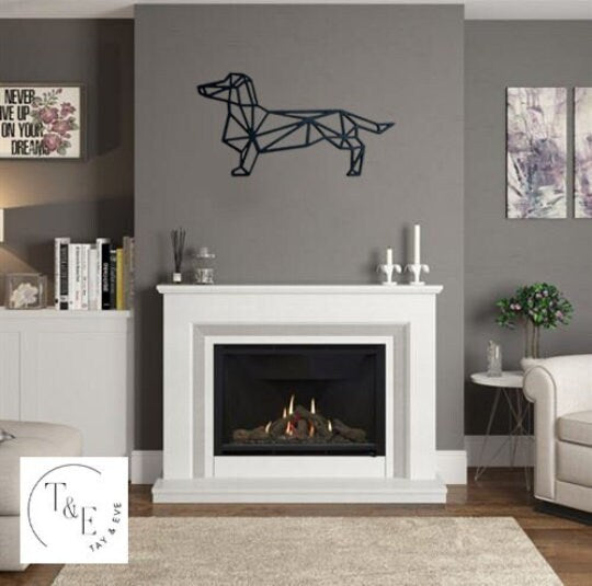 Dachshund Geometric Wall Art - Sausage Dog Wall Hanging - Decorative Weiner Dog - Wall Decor - Dog Lovers - Wall Artwork - Home Decor