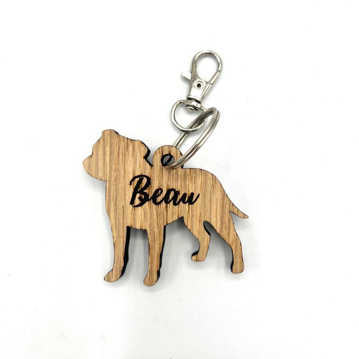 Personalised Staffordshire Bull Terrier Keyring - Staffy - Birthday Gift - Keychain - Christmas - dog tag - personalised keyring - dog love