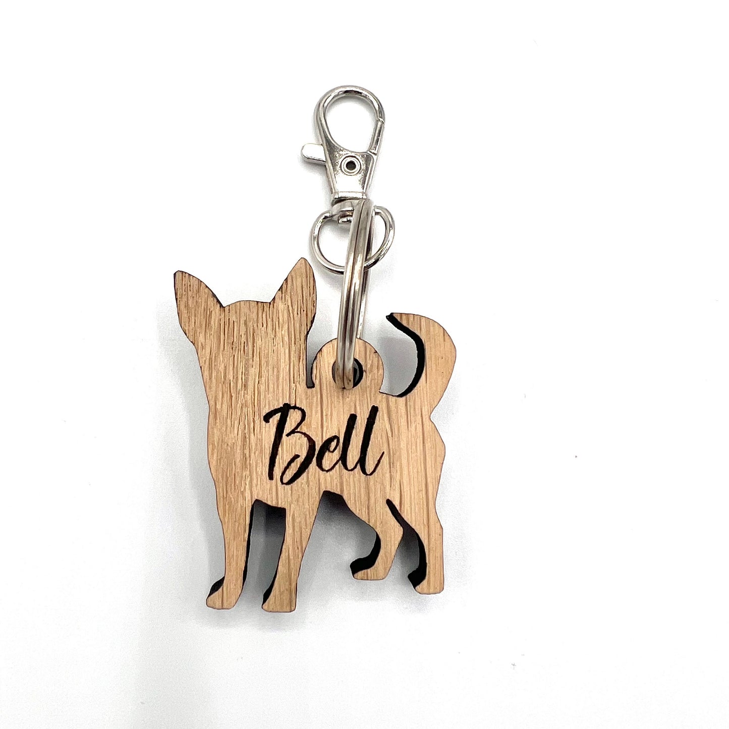 Personalised wooden Chihuahua Keyring - Chihuahua - Birthday Gift - Keychain - Christmas - dog tag - personalised keyring - dog lover