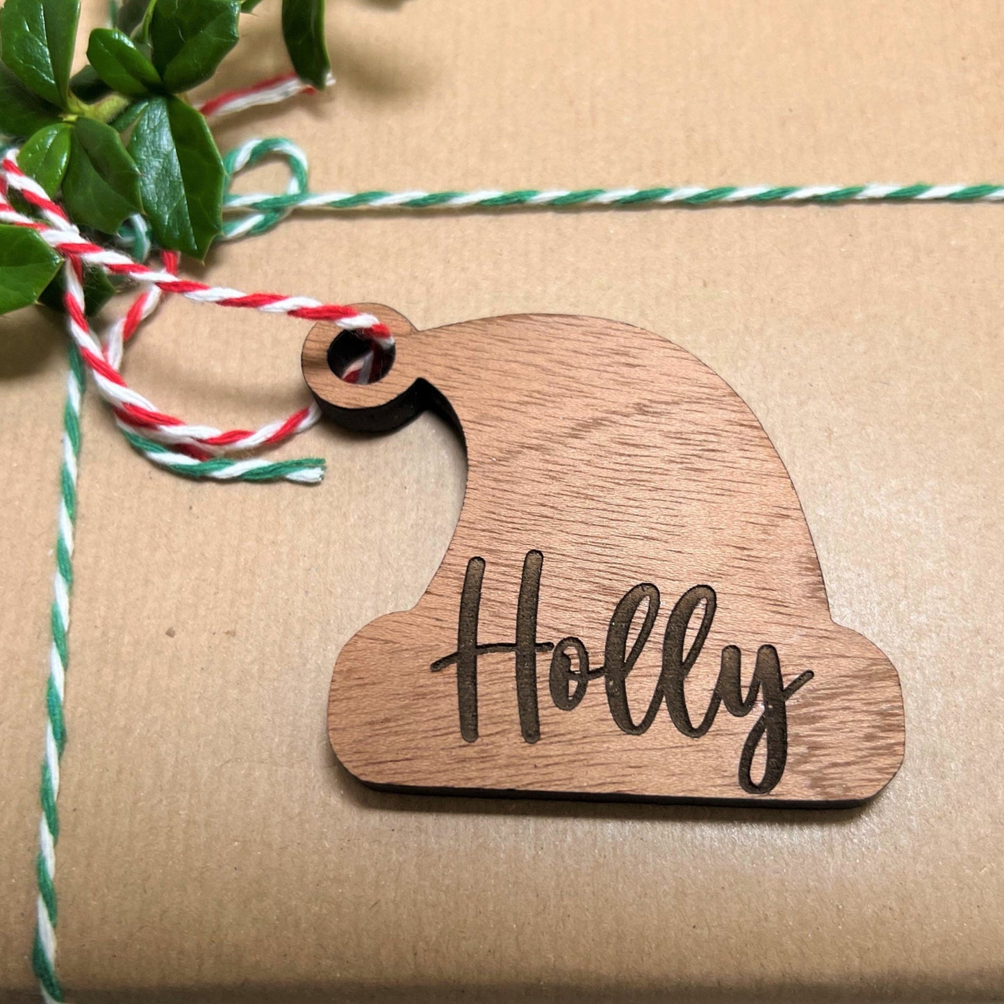 Santa Hat Christmas Gift Tags