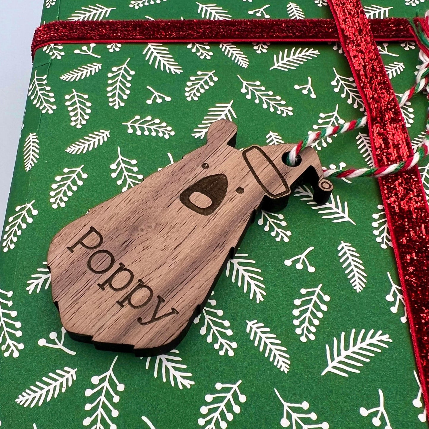 Christmas Personalised Bear Gift Tags