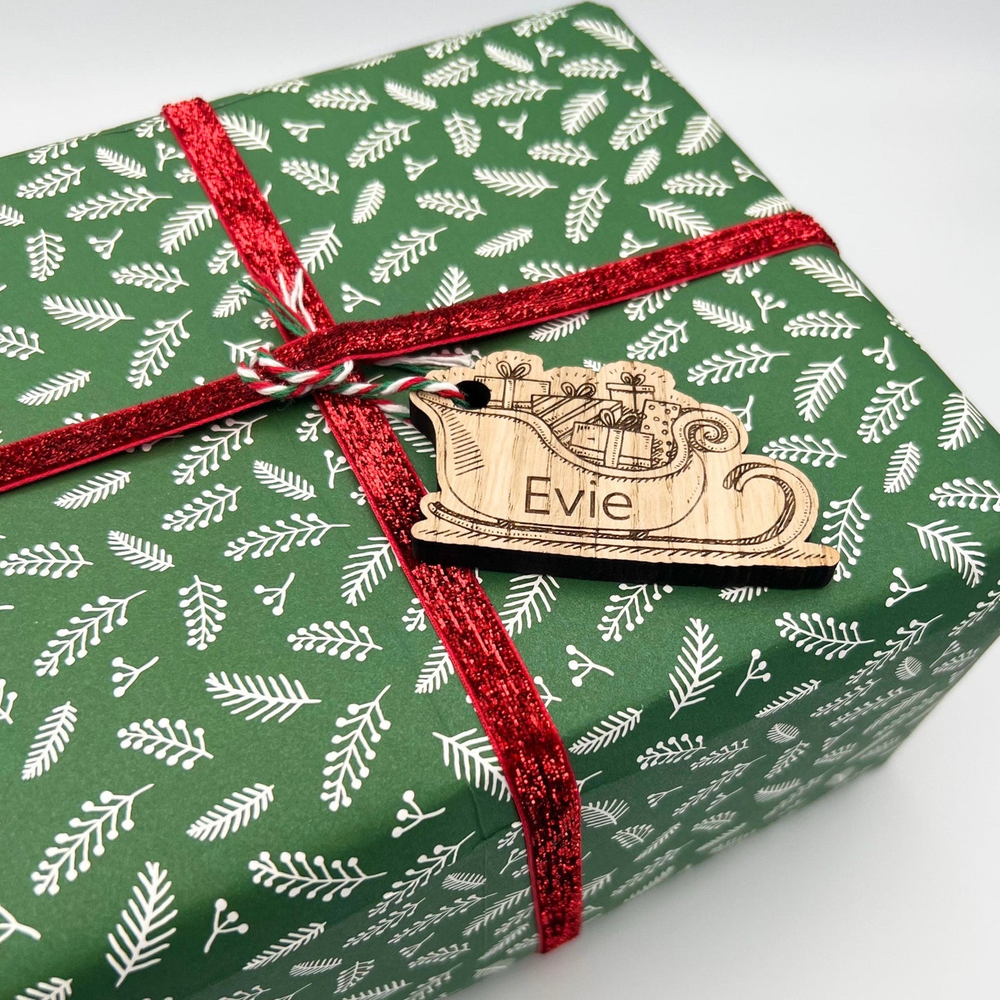 Personalised Santa Sleigh Gift Tags