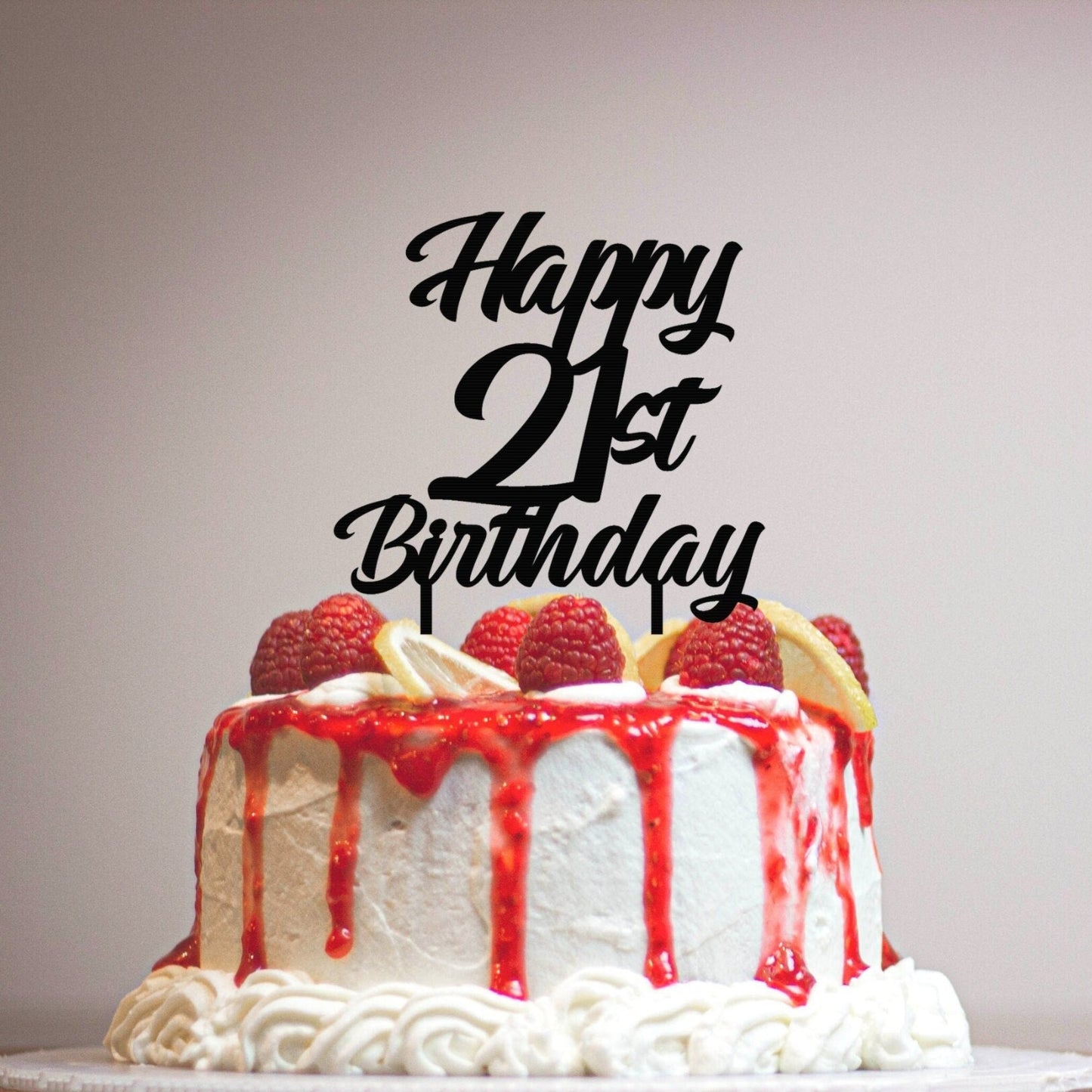 21st Birthday Cake Topper
