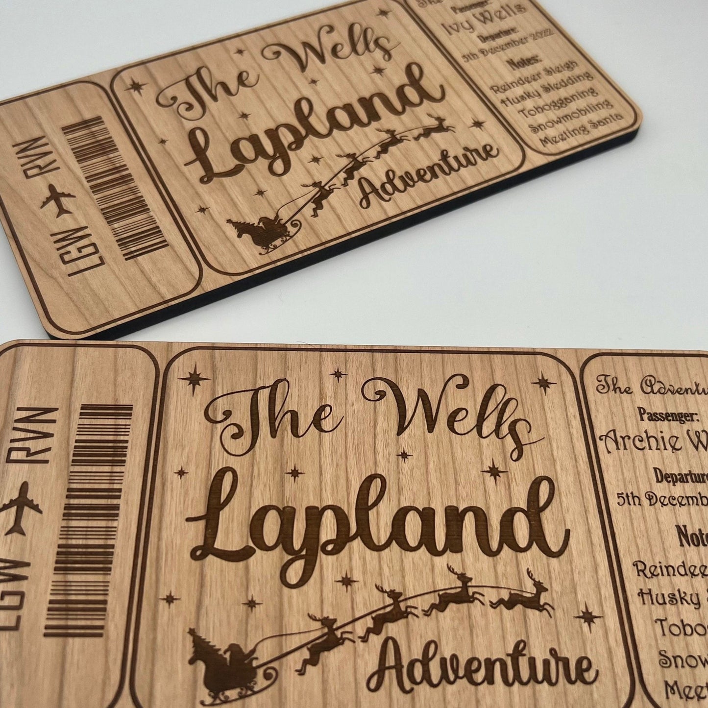 Personalised Boarding Pass to Lapland