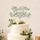 Personalised Mr & Mrs Wedding Cake Topper | Personalised Cake Topper | Wedding Cake Topper | Wooden MDF Wedding Cake Decor | Wedding