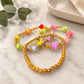 3 Beaded Bracelets, Gold Colourful Star Bead Bracelet, Friendship Bracelet, Kids Jewellery, Stacking Bracelet, Birthday Gift for Girls