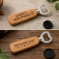 Personalised Bottle Opener Dad or Grandad | Father's Day Gift | Engraved Wooden Beer Opener | Custom Gift For Him | Dad Gift | Grandad Gift