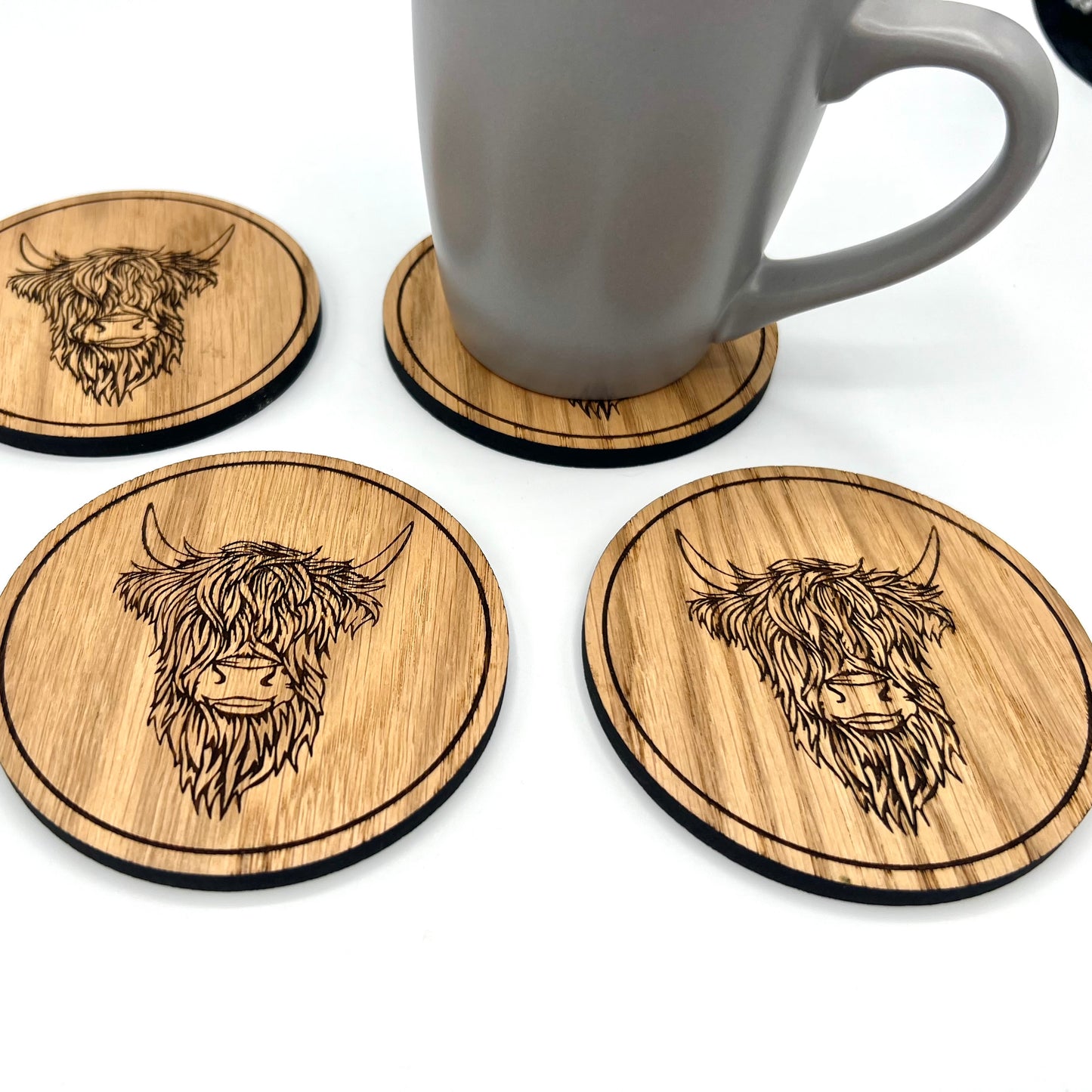 Highland Cow Coasters