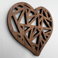 Geometric Heart Coasters