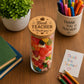 Best Teacher Thank You Jar | Personalised Teacher Gift | End of School Year Present | Teacher Appreciation | Sweet Jar With Engraved Lid