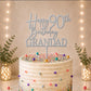 Personalised Happy 90th Birthday Cake Topper | Custom Name Cake Topper | 90th Cake Decoration | Birthday Cake Topper | Wooden MDF Cake Top