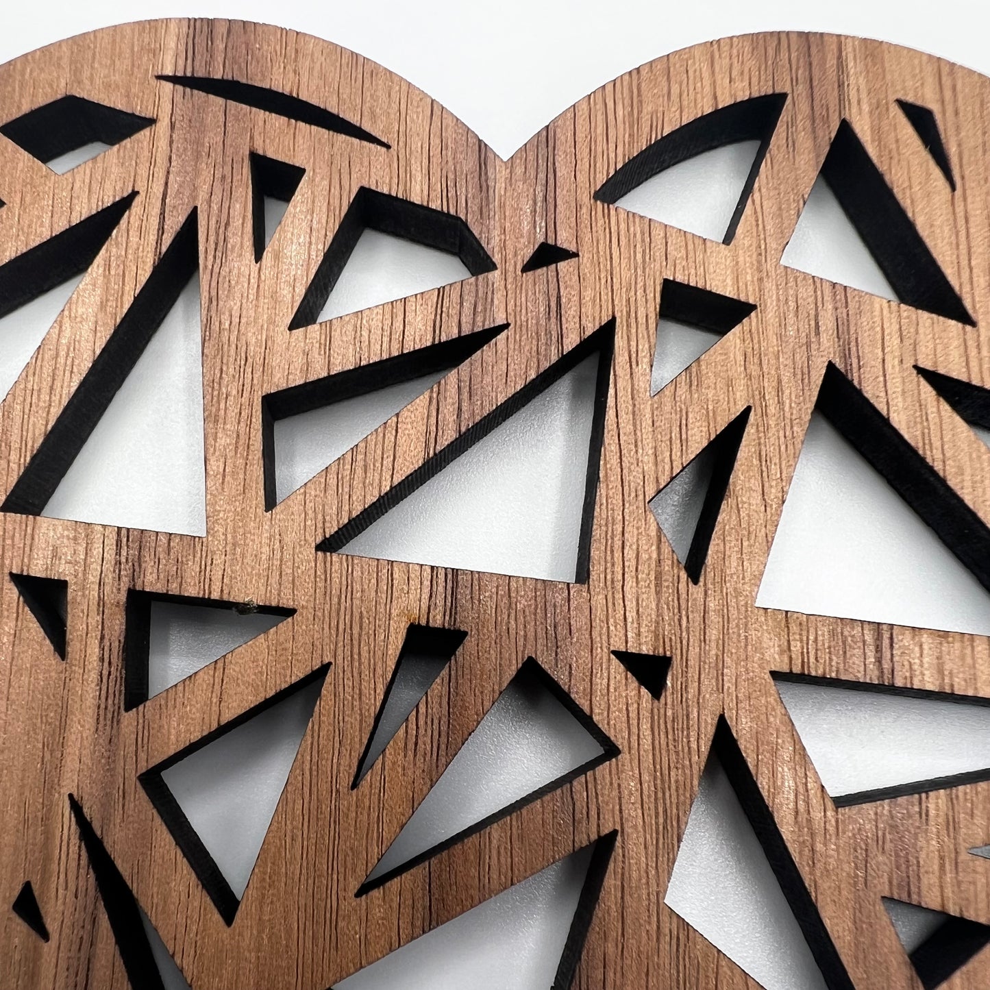 Geometric Heart Coasters
