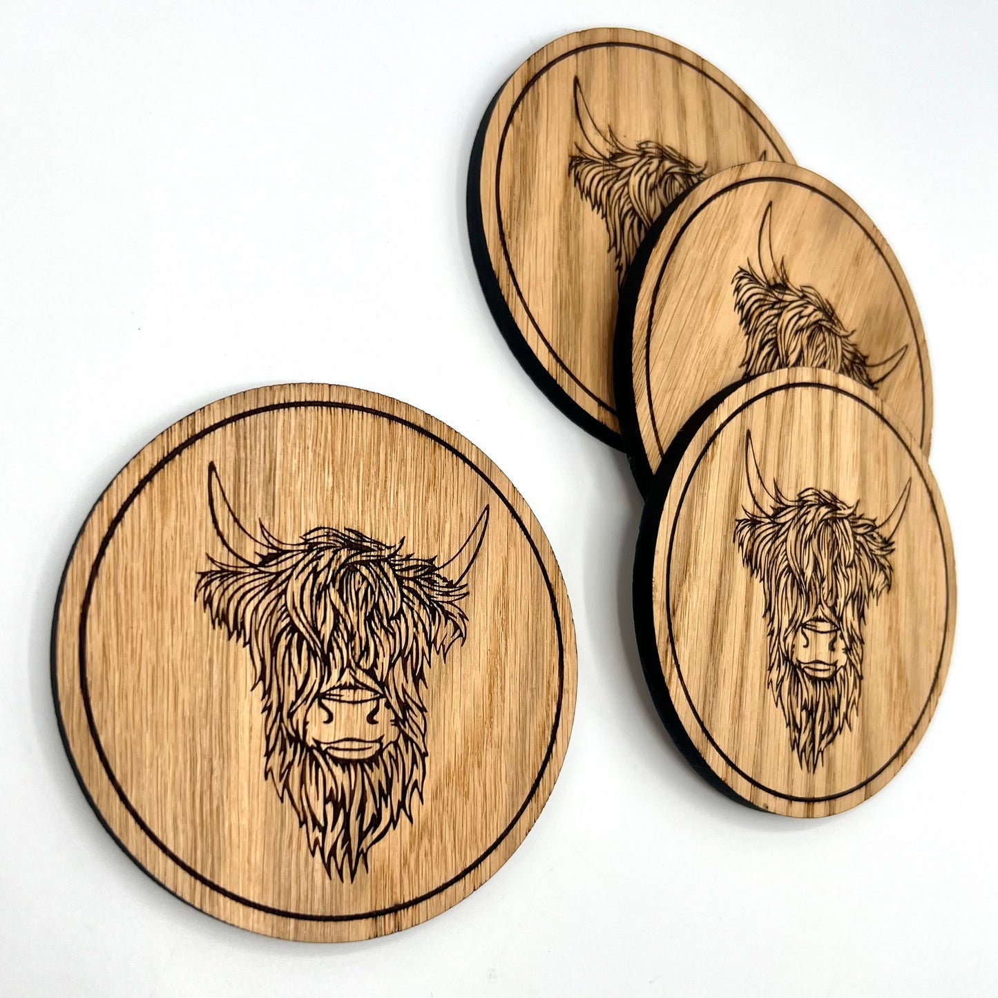 Highland Cow Coasters