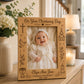 Personalised Christening Photo Frame | Engraved Wooden Baptism Keepsake Gift | Christening Gift | Custom Made Photo Frame | Naming Day Gift
