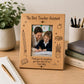 Personalised Teacher Photo Frame | Best Teacher Gift | Thank You Teaching Assistant Present | End of School Year Gift | Custom Wooden Frame