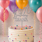 Personalised Happy 70th Birthday Cake Topper | Custom Name Cake Topper | 70th Cake Decoration | Birthday Cake Topper | Wooden MDF Cake Top