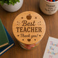 Best Teacher Thank You Jar | Personalised Teacher Gift | End of School Year Present | Teacher Appreciation | Sweet Jar With Engraved Lid