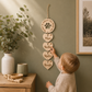 wooden wall plaque home is where my dogs are with hearts showing their names 