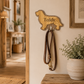 Personalised dog wall hook displayed in modern farmhouse hallway