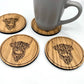 Highland Cow Coasters
