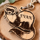 Custom ferret keychain gift for ferret owners
