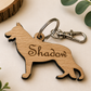 German Shepherd dog lover personalised keyring