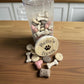 Glass dog biscuit storage jar with personalised engraving