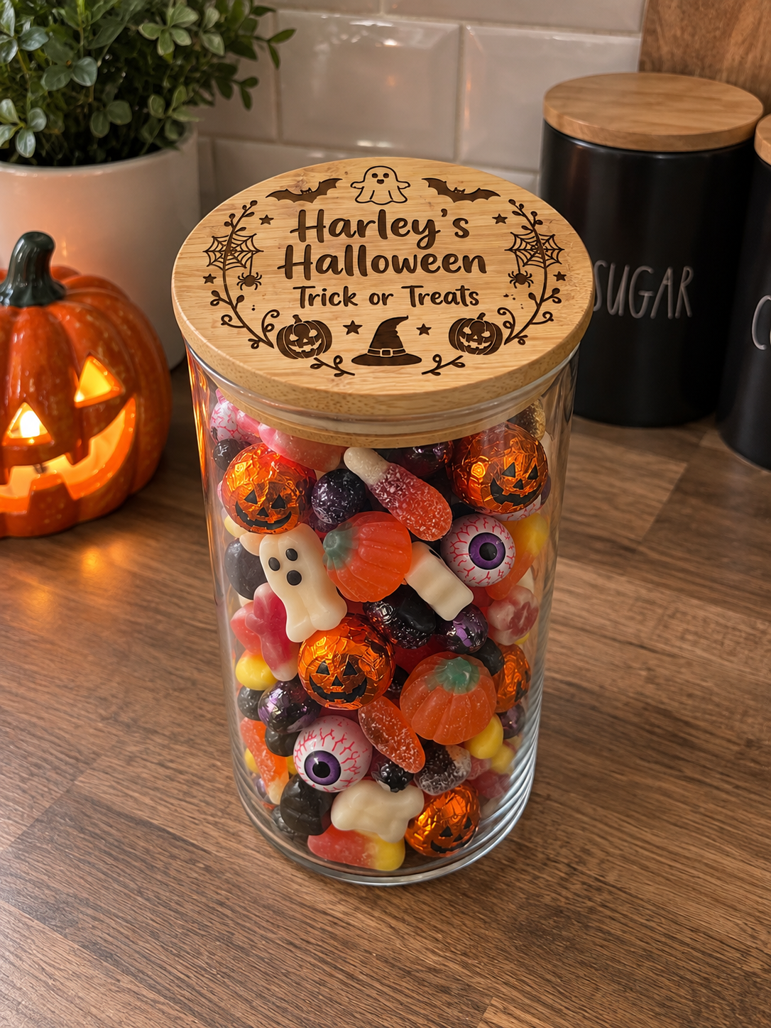 Personalised Halloween Treat Jar