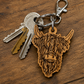 Highland Cow keyring gift for animal lovers
