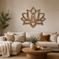Lotus Flower Wooden Wall Art | Spiritual Boho Wall Décor
