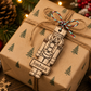 Personalised wooden nutcracker Christmas gift tag