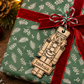 Engraved nutcracker name tag for Christmas presents