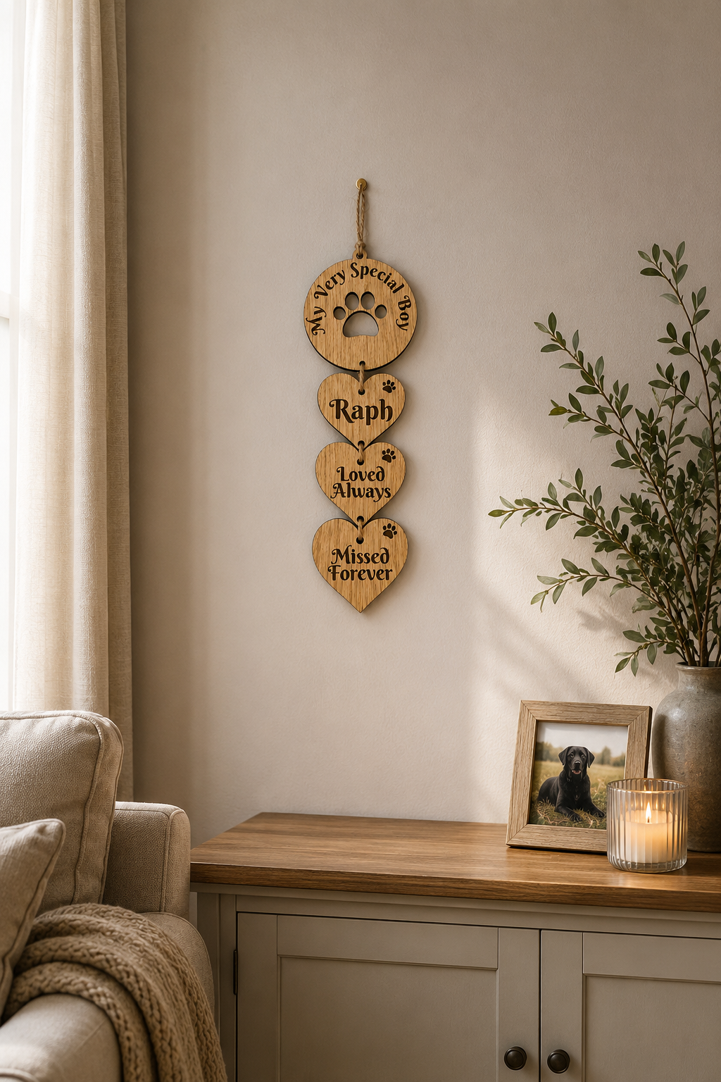 Pet loss sympathy gift wall decoration