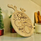 Santa cookie tray with milk and reindeer carrot section