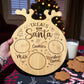 Wooden Santa treat board for Christmas Eve tradition