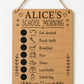 Personalised School Morning Routine Board | Kids Wooden Checklist | Back to School Routine Chart | Childrens Chalkboard Reward Chart