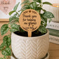 Personalised Teacher Plant Marker | Thank You Teacher Gift | Wooden Plant Stake | End of Term Teacher Appreciation Present | Teacher Present