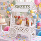 Wedding Sweets Cart MDF Kit – Sweet Cart for Weddings, Baby Showers & Birthdays – Table Top Sweet Cart Decoration - Display Cake Cart