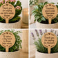 Personalised Teacher Plant Marker | Thank You Teacher Gift | Wooden Plant Stake | End of Term Teacher Appreciation Present | Teacher Present