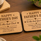Personalised Father's Day Coaster | Dad & Grandad Gift | Engraved Oak Coaster | Best Dad Ever | Personalised Father's Day Present