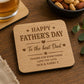 Personalised Father's Day Coaster | Dad & Grandad Gift | Engraved Oak Coaster | Best Dad Ever | Personalised Father's Day Present