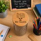 Thank You For Helping Me Grow Teacher Gift Jar | Personalised Seed Jar | End of School Year Gift | Teacher Appreciation | Custom Teacher