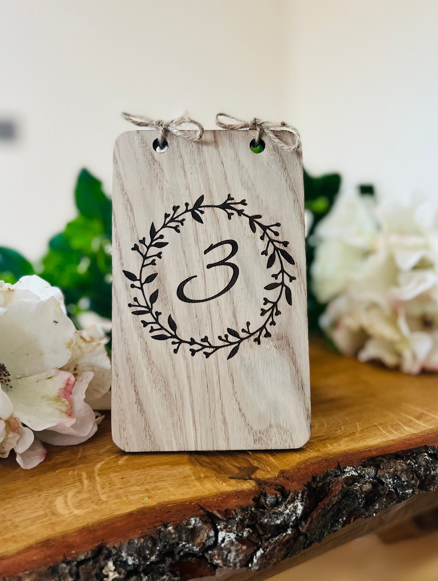 Wedding Table Numbers - Wooden Table Numbers - Centrepiece - Rustic - Natural wedding