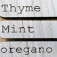 Herb Name Stakes - Plant Markers - Vegetable Labels - Garden - Plant Pots - Window Box - Grow your own markers