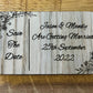 Save The Date Wedding Token - Personalised Wedding Save the date Names and Date - Wooden Plaque - Magnet - Rustic