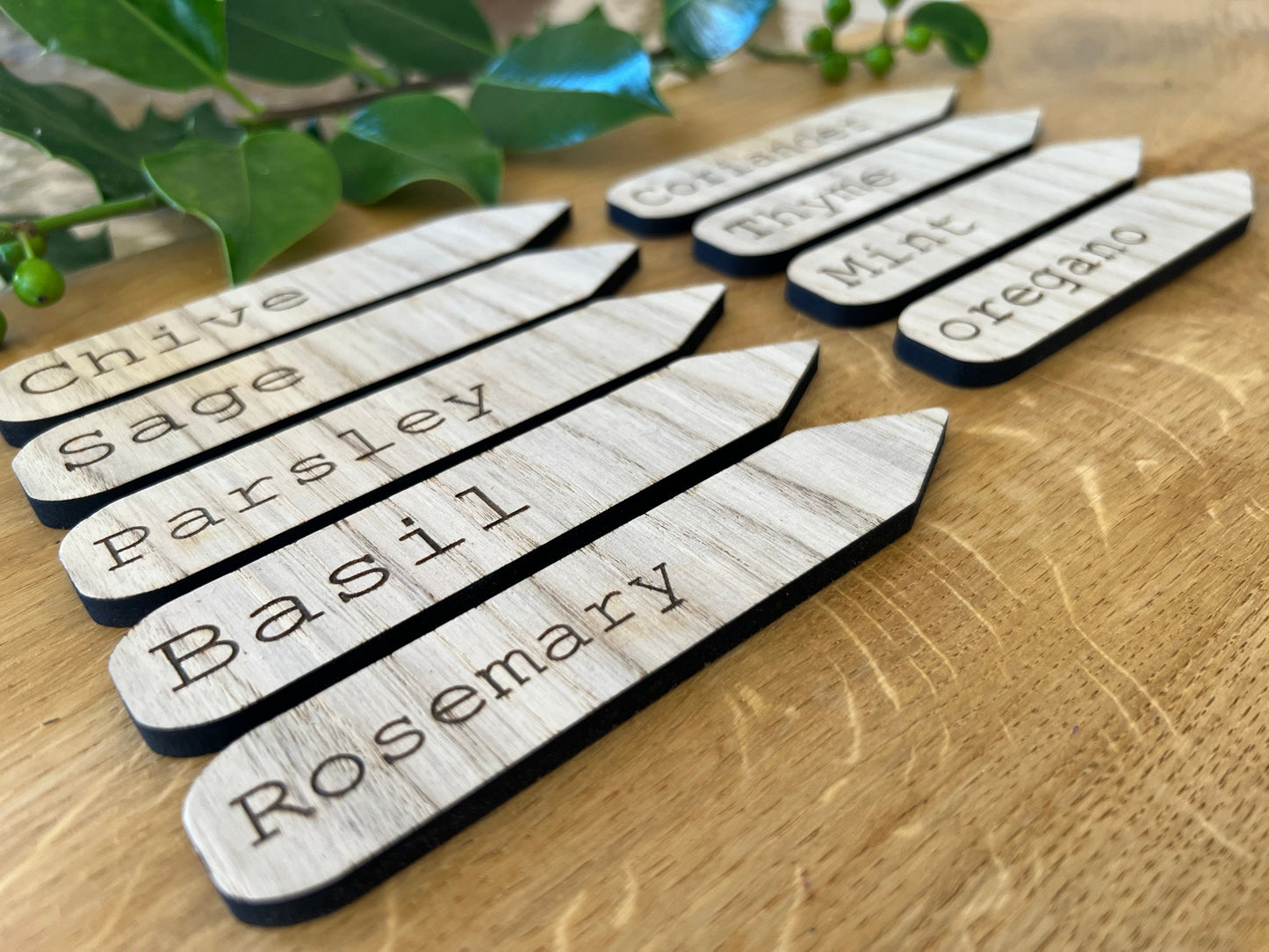 Herb Name Stakes - Plant Markers - Vegetable Labels - Garden - Plant Pots - Window Box - Grow your own markers