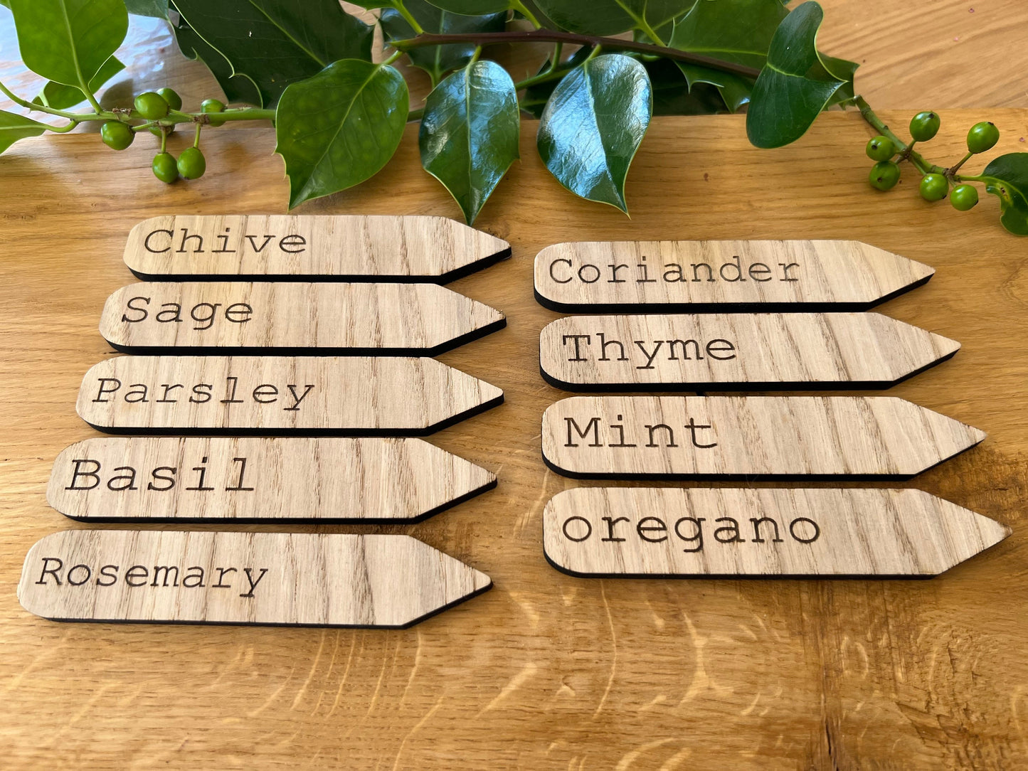 Herb Name Stakes - Plant Markers - Vegetable Labels - Garden - Plant Pots - Window Box - Grow your own markers