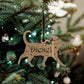 Personalized Cat Christmas Ornament - Oak Kitten Bauble